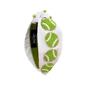 NEW Tennis Headband, Beaded Knot Tennis Headband, Lily Posh